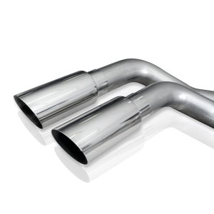 Ford F-250 Performance Exhaust - Stainless Works - Cat Back with X-Pipe and Dual S-Tube Mufflers - Polished - `11-`16